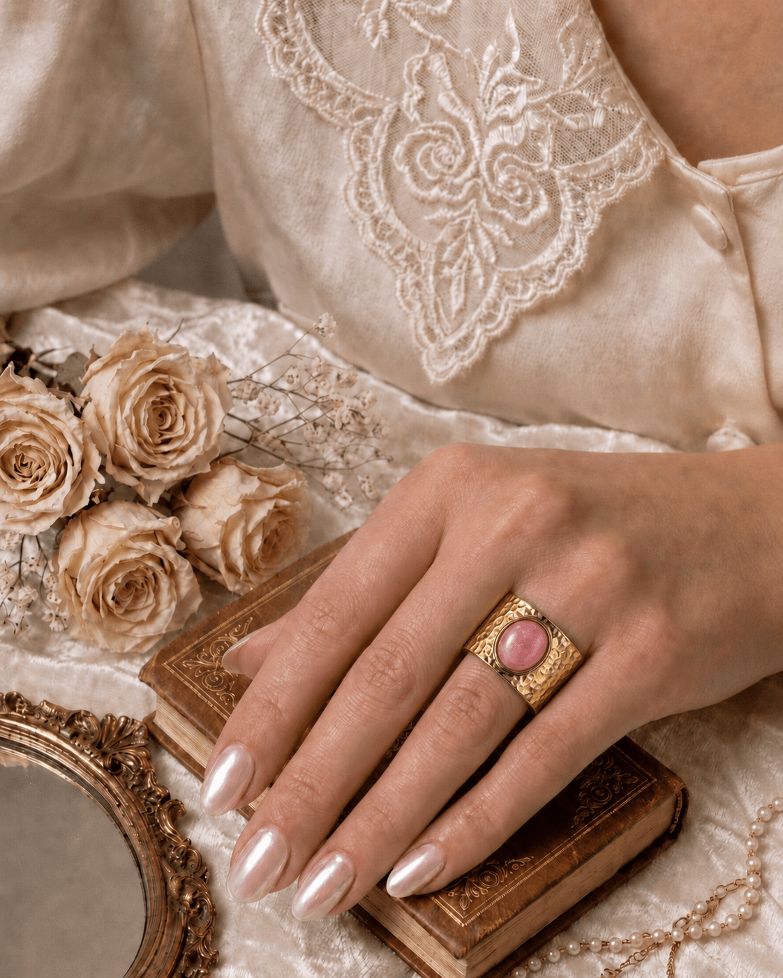 👑 خاتم الحجر الملكي - Anna Jewelrys